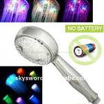 led light music rainfall shower head with multi-colors