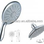 ABS chromed water outlet handheld spray shower head