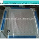 Artifical crystal stone resin shower tray white color square shape