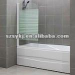 Curved Bath Screen 1 pc WH 1300*760 mm