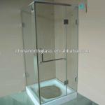 Tempered glass for shower enclosure