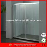 Popular design bath screen sliding doors frosted glass