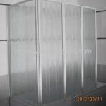 Nashiji folding bathtub shower door