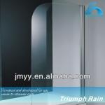 AOOC1506CL Flag-shape tempered glass frameless bath screen