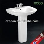 Hot sale! Middle East style Bathroom sanitary ware wash sink floor mounted 2pcs pedestal basin