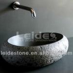 Andesite granite picked wash basin