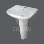 Economic Ceramic Pedestal Basin for Bathroom HPB-2012