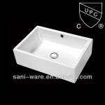 CUPC American standard rectangular countertop ceramic basins from Foshan manufacturer SN104