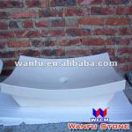 pure white colour decorative vessel sink
