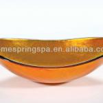 2013 hand painted bathroom glass basin vessel sink