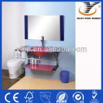 wall-mounted glass bathroom wash basin