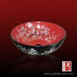 New Design Ceramic Art Red Glazed Washing Basin