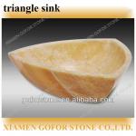 Triangle stone sink