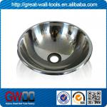 Mirror polishing round stainless steel sink