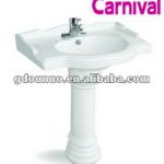 Bathroom ceramic pedestal wash basin 3338