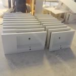KKR Acrylic solid surface cabinet wash basin ,marble cabinet basin