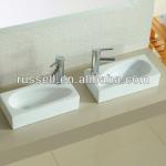 Ceramic Mini Wall Hang Wash Basin New Design 8117L &amp; 8117R