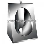 Wall standing stainless steel urinal