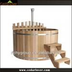 Cedar wood hot tub outdoor spa made in china