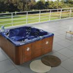 Luxury 2 lounge hot tub whirlpool outdoor SPA for 5 person with jacuzzier bathtub sizes