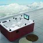 Luxury outdoor SPA(32inch TV,DVD etc) for 6 person with massage-M-3333