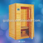 2 People/Persons Wooden Infrared Dry Steam Sauna Room for slim and expelling of detox (JB-3036)