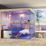 Amboyna sauna room;sauna stove;cultrual stone sauna room-WS-1245