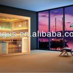 Luxurious traditional sauna room,full glass room with 6kw sauna stove YH-1246-YH-1246