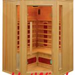 infrared corner dry sauna indoor with ceramic heater