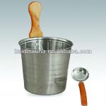 304 or 206 Stainless steel sauna bucket and spoon
