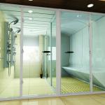 Acrylic steam bath room