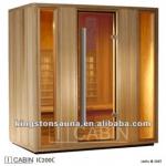 5-6 people Cedar Infrared Sauna Room with far infrared and near infrared