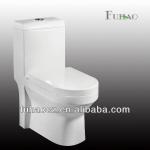 Hot sale western design one piece sanitary ware toilet 390 with slowly down seat cover