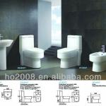Bathroom sets Sanitary Ware Ceramic Washdown WC Toilet/Bidet/Pedestal Basin 8027-HT-8027 Ceramic two piece WC toilet