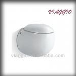 round wall hung water closet toilet