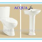 ACQUA toilet sets(ceramic two piece toilet with basin)