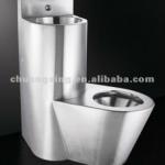 Stainless steel wc toilet water mark toilet bowl