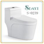 Ceramic Sanitary Ware Siphonic S-trap One Piece Western Toilet