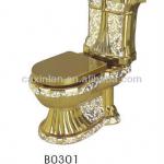 BO301-A ceramic titanium gold plating toilet