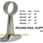 Zinc alloy wardrobe hanging rail tube support (RB1200)