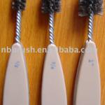 Plumbing fitting brush heavy duty w/double spiral