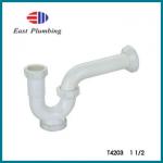 T4203 Brand New East-Plumbing Plastic White P-trap For Bathroom Sink Drain,Factory Directly Sale!