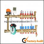 Brass distributor Manifold for floor heating system