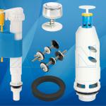 Sanitary ware of adjustable fill valve with plastic shank