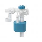 Plastic side entry sanitary filling valve