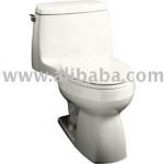 Kohler K-3323-58 Santa Rosa compact elongated toilet with seat, cover and left-hand trip lever, Thunder Grey