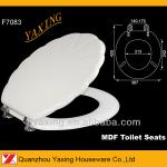 Yaxing F7083 stainless steel hinges custom MDF toilet seat