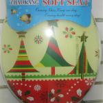 toilet lid, toilet seat cover, novelty printed toilet seat Christmas designs