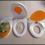 19&quot;slow drop toilet seat child and adult toilet seat