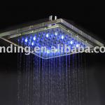 3 colour LED light rain shower head